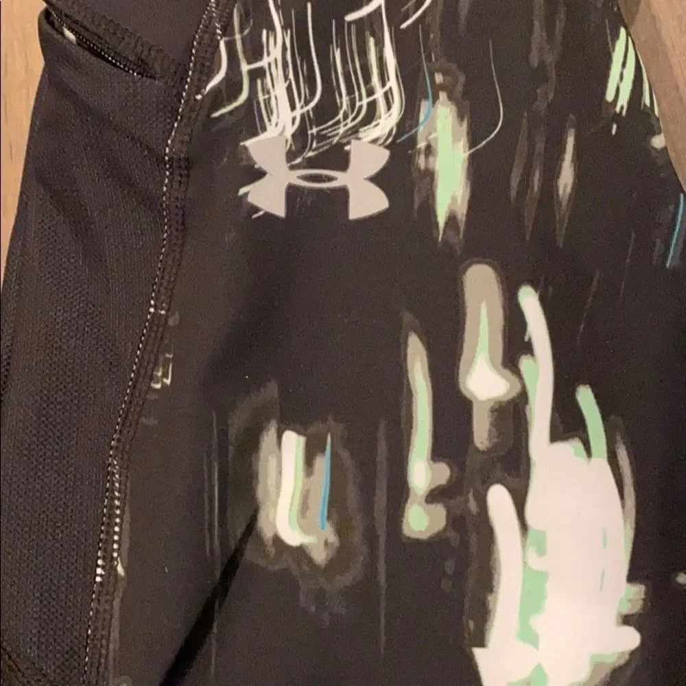 NWT Under Armour Speedpocket Run Printed Crop S - Picture 9 of 11